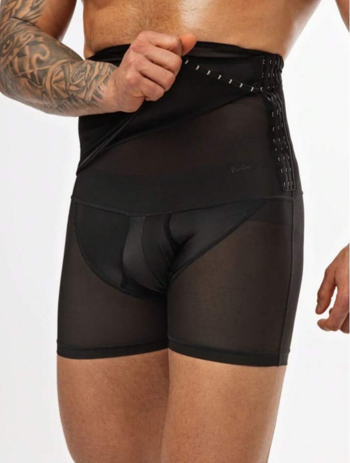 Men's Solid Color  High Waist Seamless Bottom Shapewear